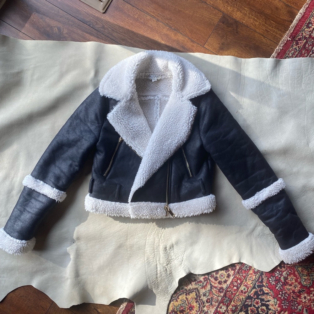 Black Jacket with Cozy Faux Fur